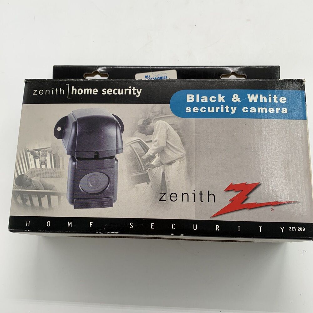 NEW Complete Zenith home Security Black White Security Camera # ZEV 209